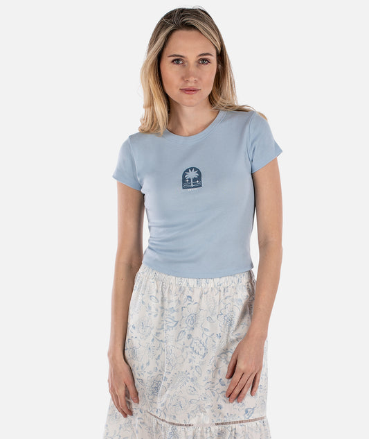 Astrosurf Micro Rib Baby Tee - Baby Blue - Jetty