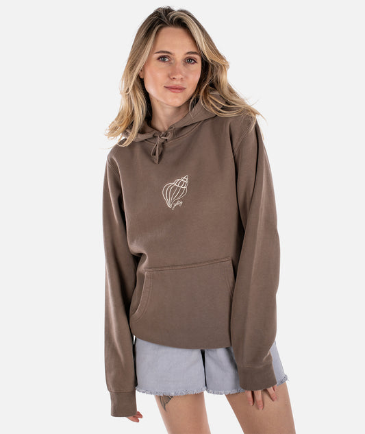 Mollusca Hoodie - Pigment Clay - Jetty