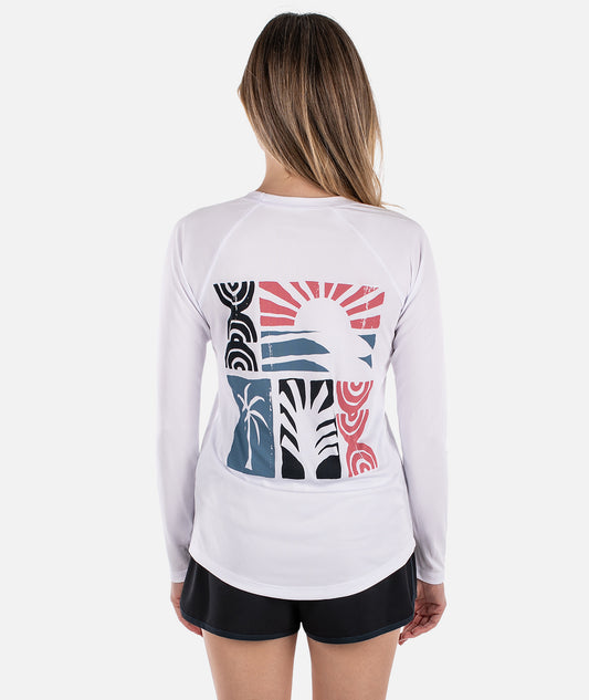Retreat UV Long Sleeve - White - Jetty