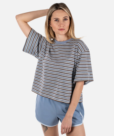 Avalon Striped Tee - Blue - Jetty