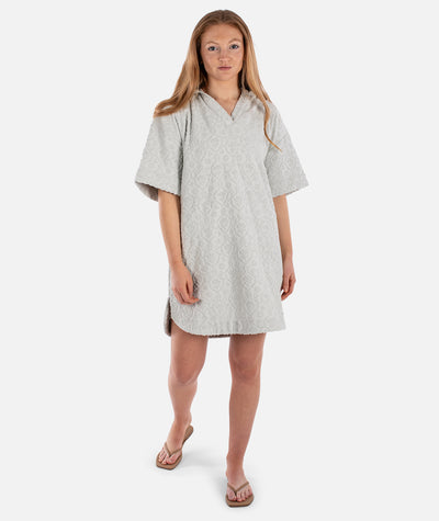 Cornwall Jacquard Terry Dress - Fog - Jetty