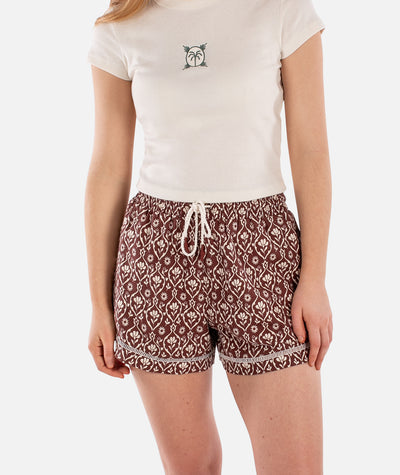 Dune Linen Short - Rust - Jetty
