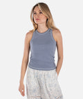 Iris Micro Rib Tank - Blue - Jetty