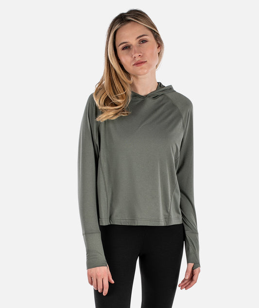 Sadie Performance UV Hoodie - Agave - Jetty