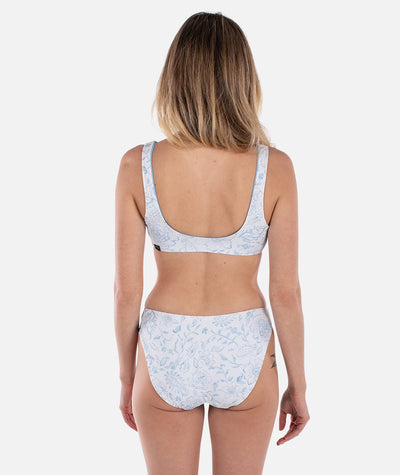 Lou Reversible Bikini Top - Blue