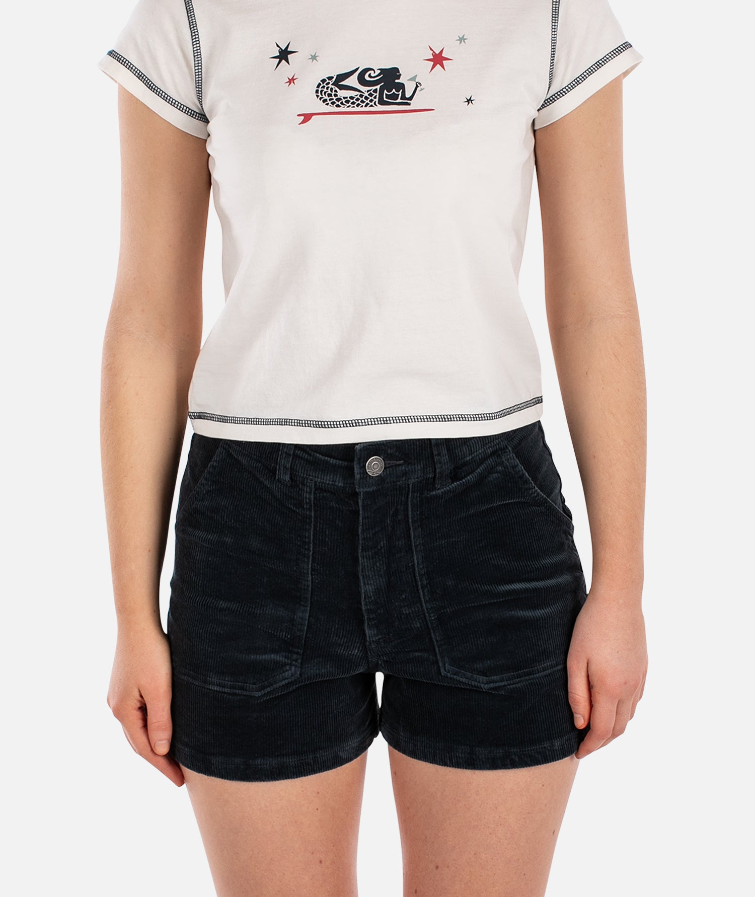 Wale Corduroy Short - Navy - Jetty
