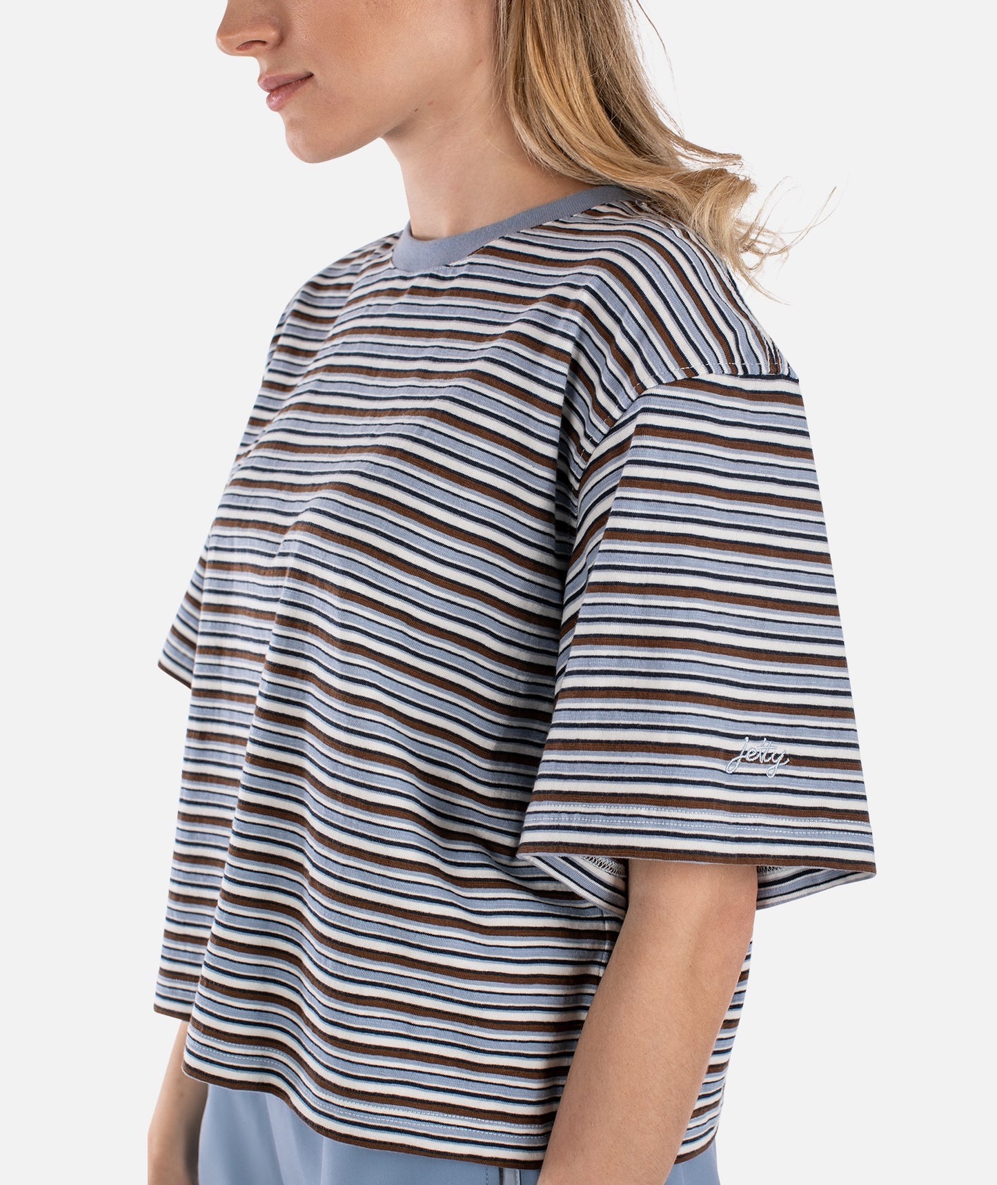 Avalon Striped Tee - Blue - Jetty