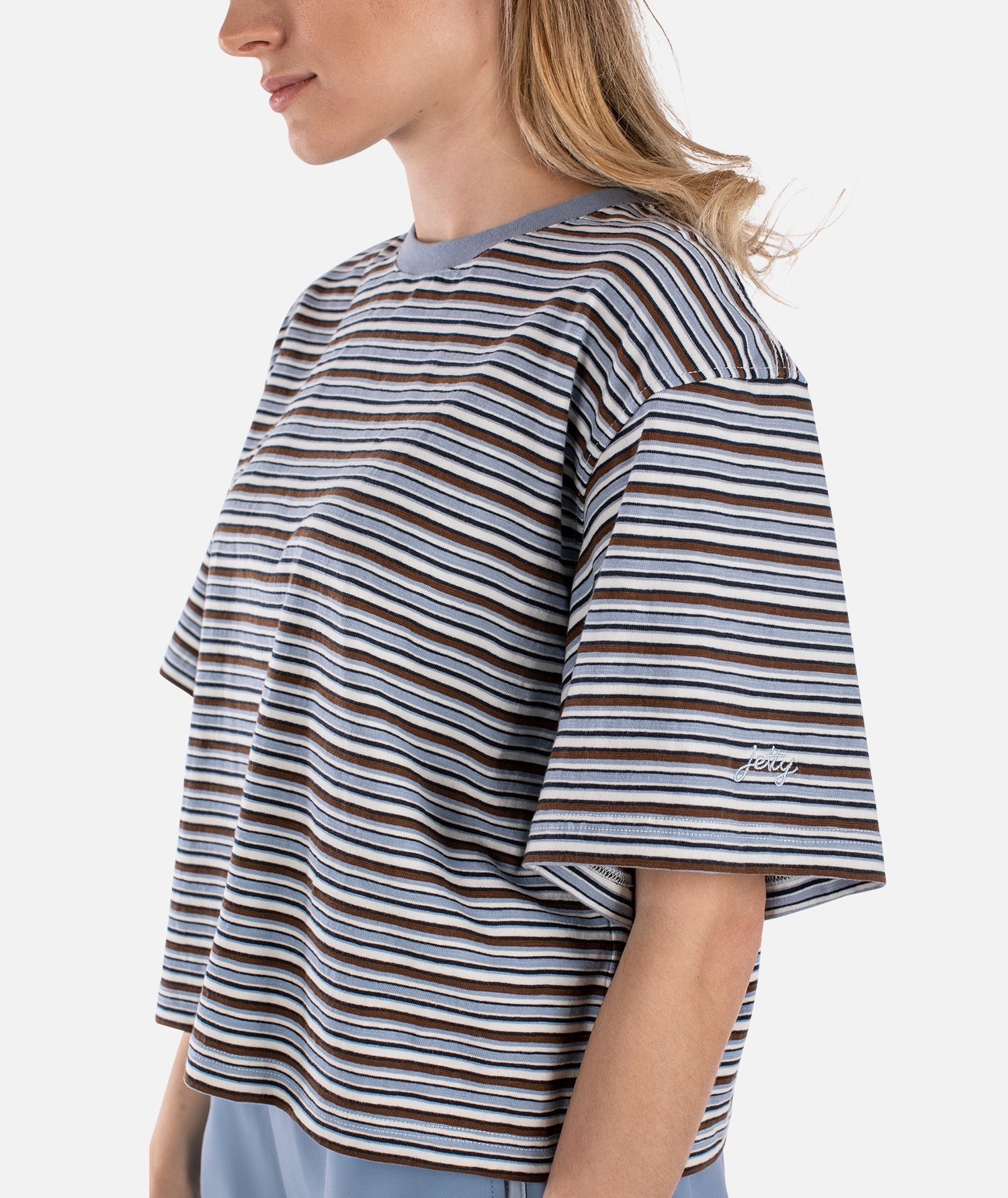 Avalon Striped Tee - Blue - Jetty