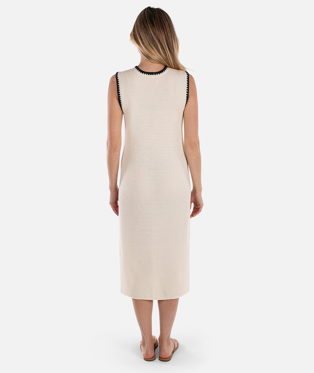 Bloom Knit Dress - Ivory - Jetty