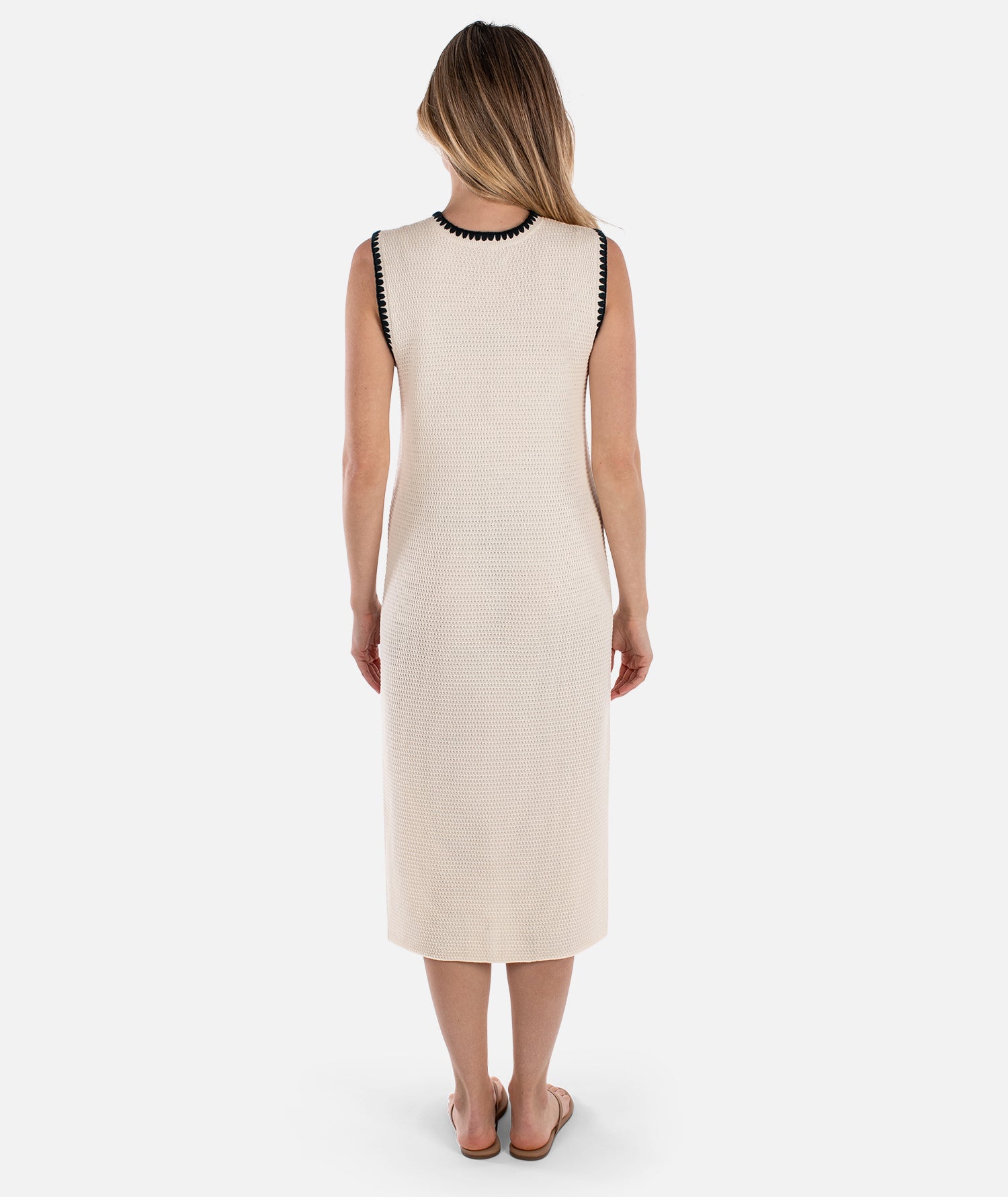 Bloom Knit Dress - Ivory - Jetty