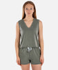 Bondi V-Neck Tank - Agave - Jetty