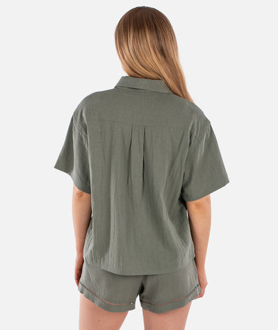 Cape Cod Linen Shirt - Agave - Jetty