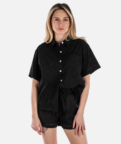 Cape Cod Cotton Shirt - Black