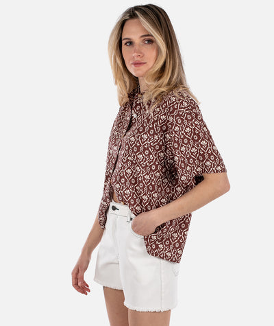 Cape Cod Linen Shirt - Rust