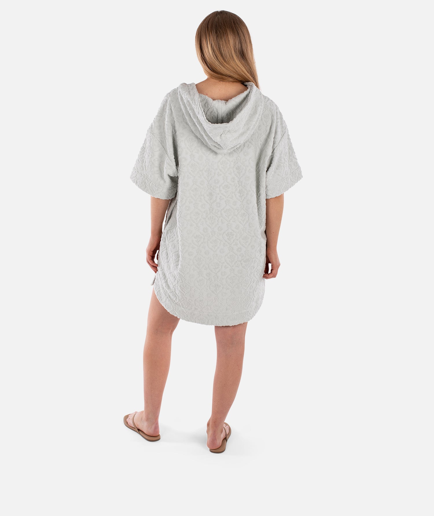 Cornwall Jacquard Terry Dress - Fog - Jetty