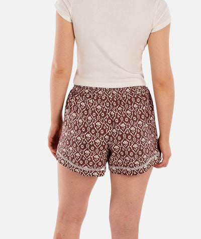 Dune Linen Short - Rust - Jetty