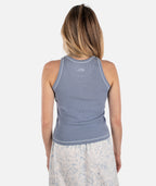 Iris Micro Rib Tank - Blue - Jetty
