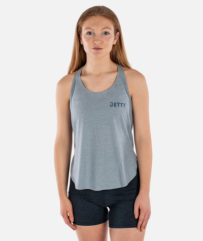 Runes Slouchy Tank - Stonewash Denim - Jetty