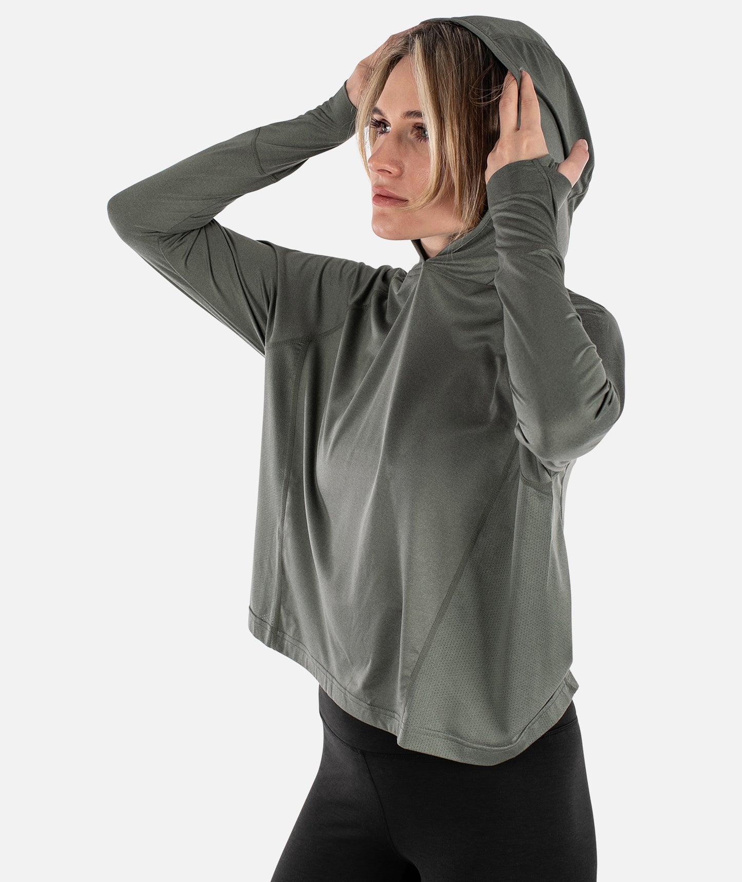 Sadie Performance UV Hoodie - Agave - Jetty