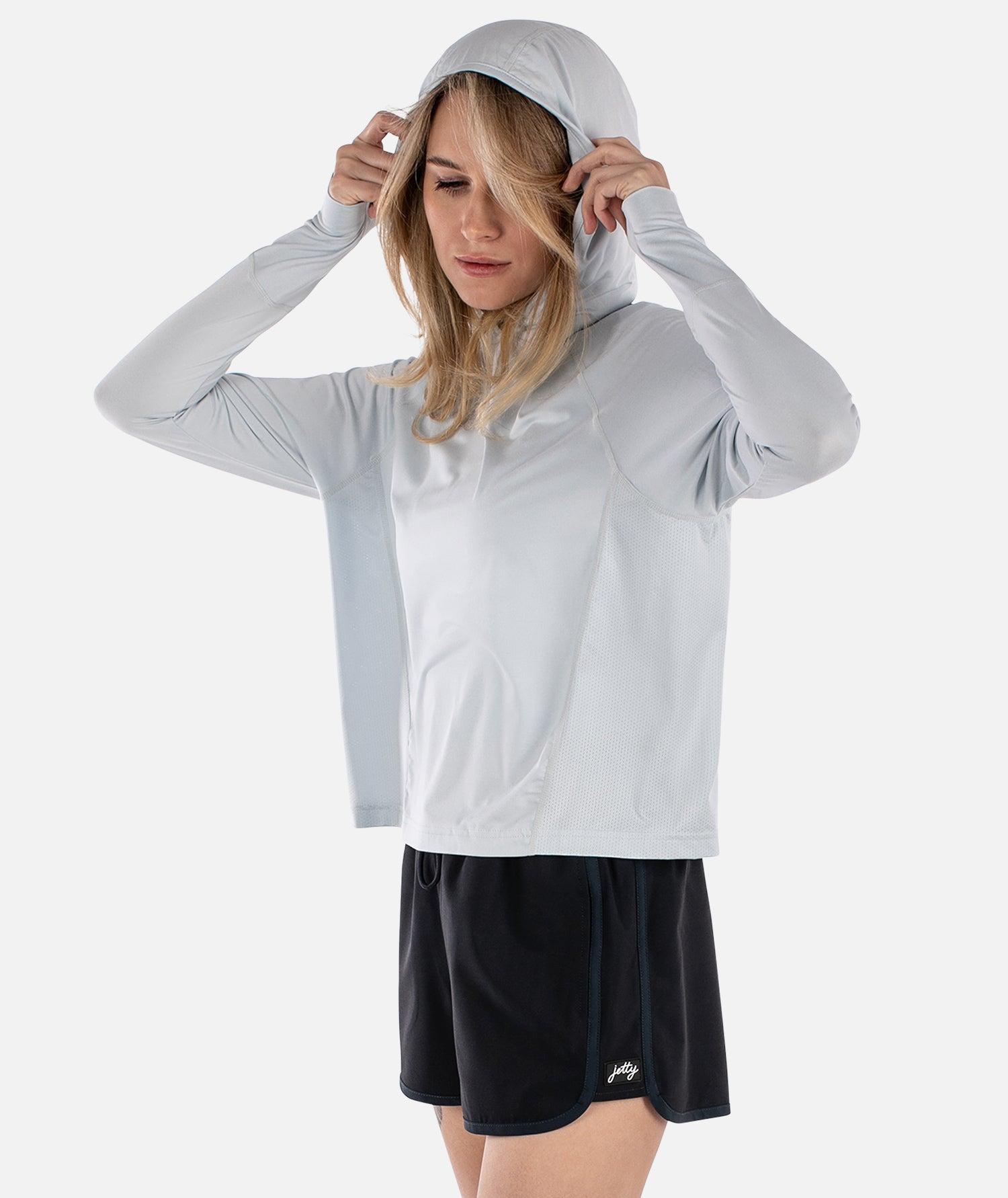 Sadie Performance UV Hoodie - Blue - Jetty