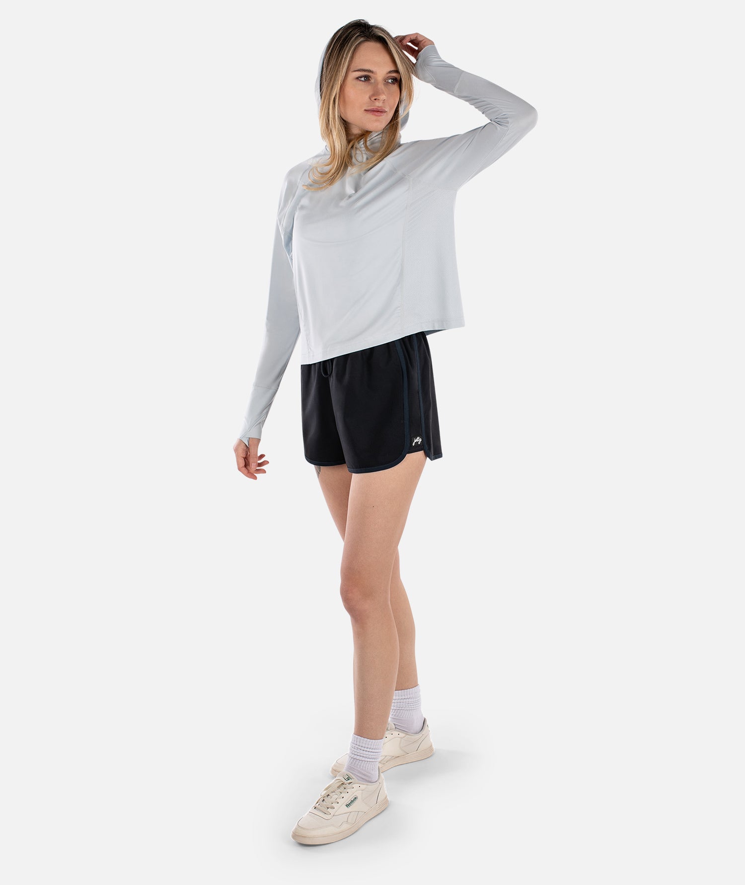 Sadie Performance UV Hoodie - Blue - Jetty
