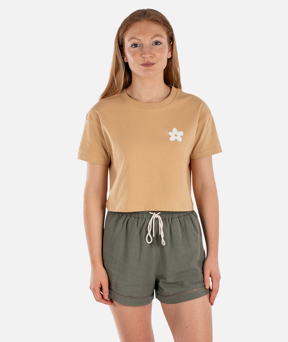 Salty Soul Crop Tee - Gold - Jetty