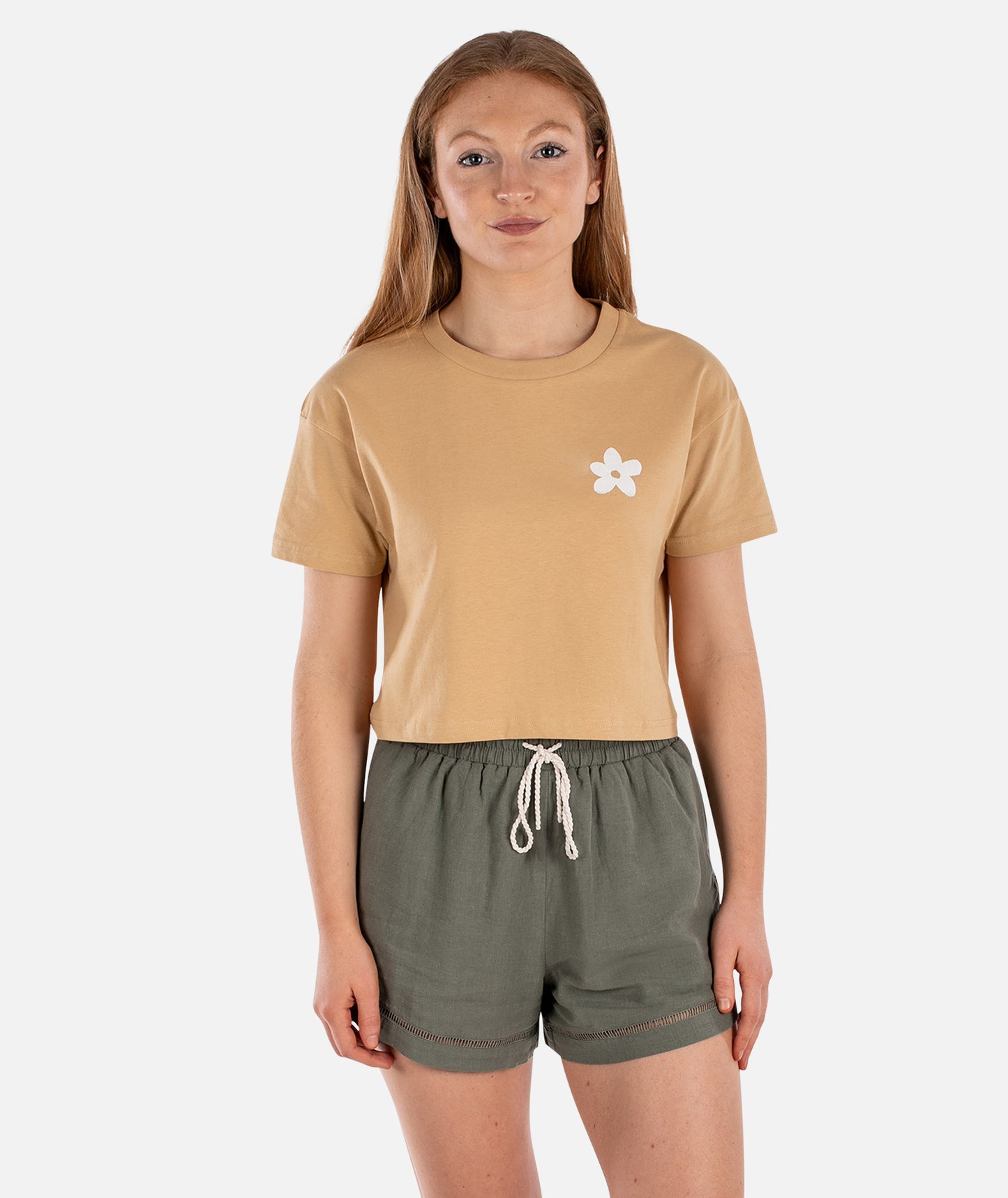 Salty Soul Crop Tee - Gold