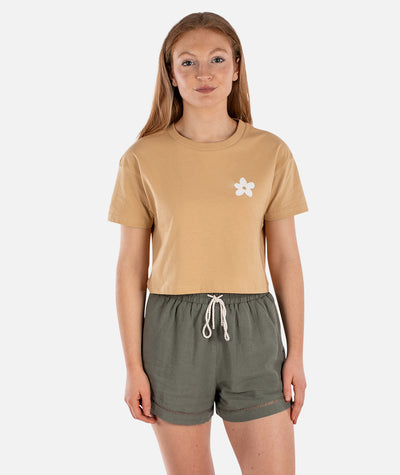 Salty Soul Crop Tee - Gold