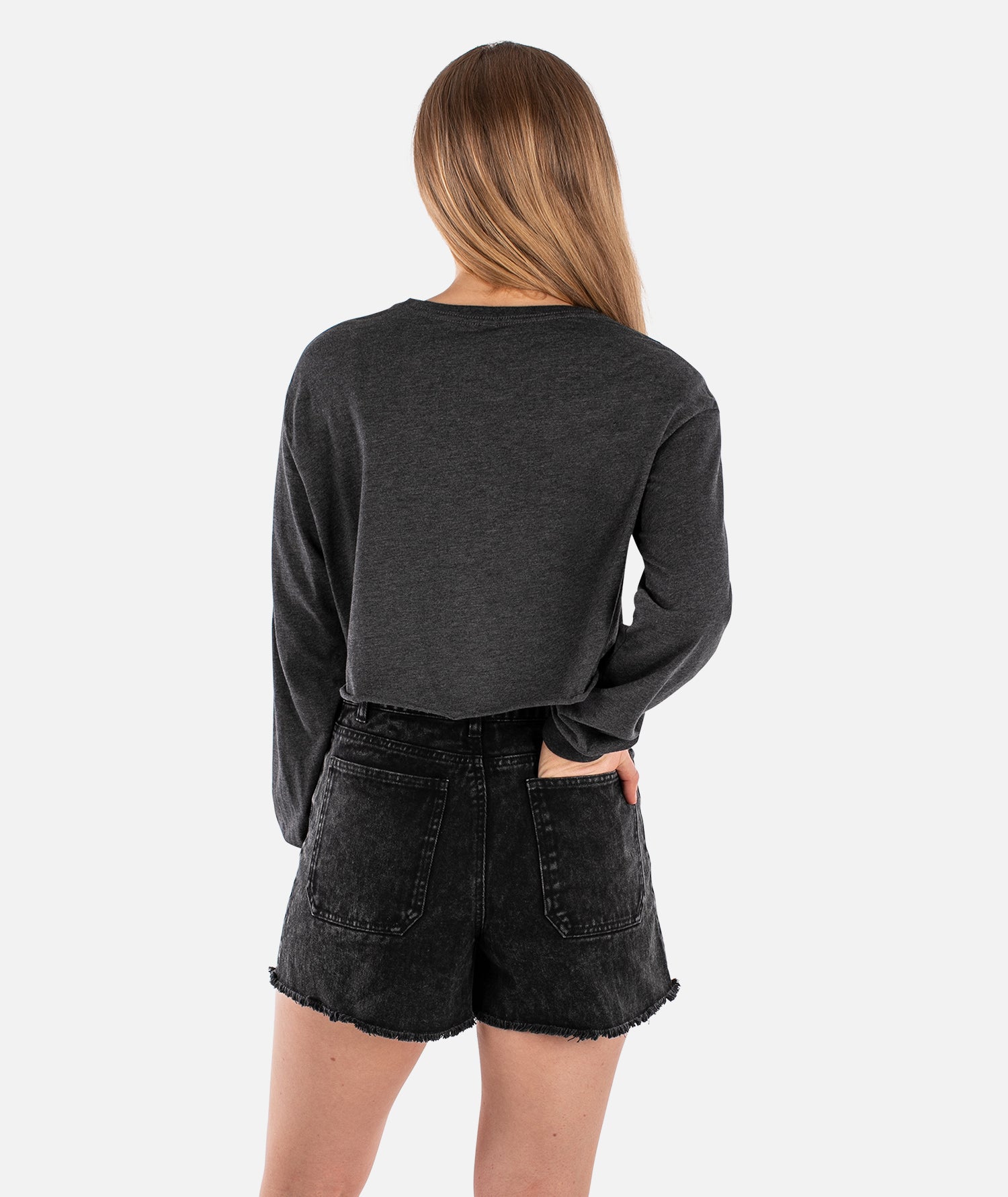Sun Seeker Long Sleeve Tee - Dark Grey Heather - Jetty