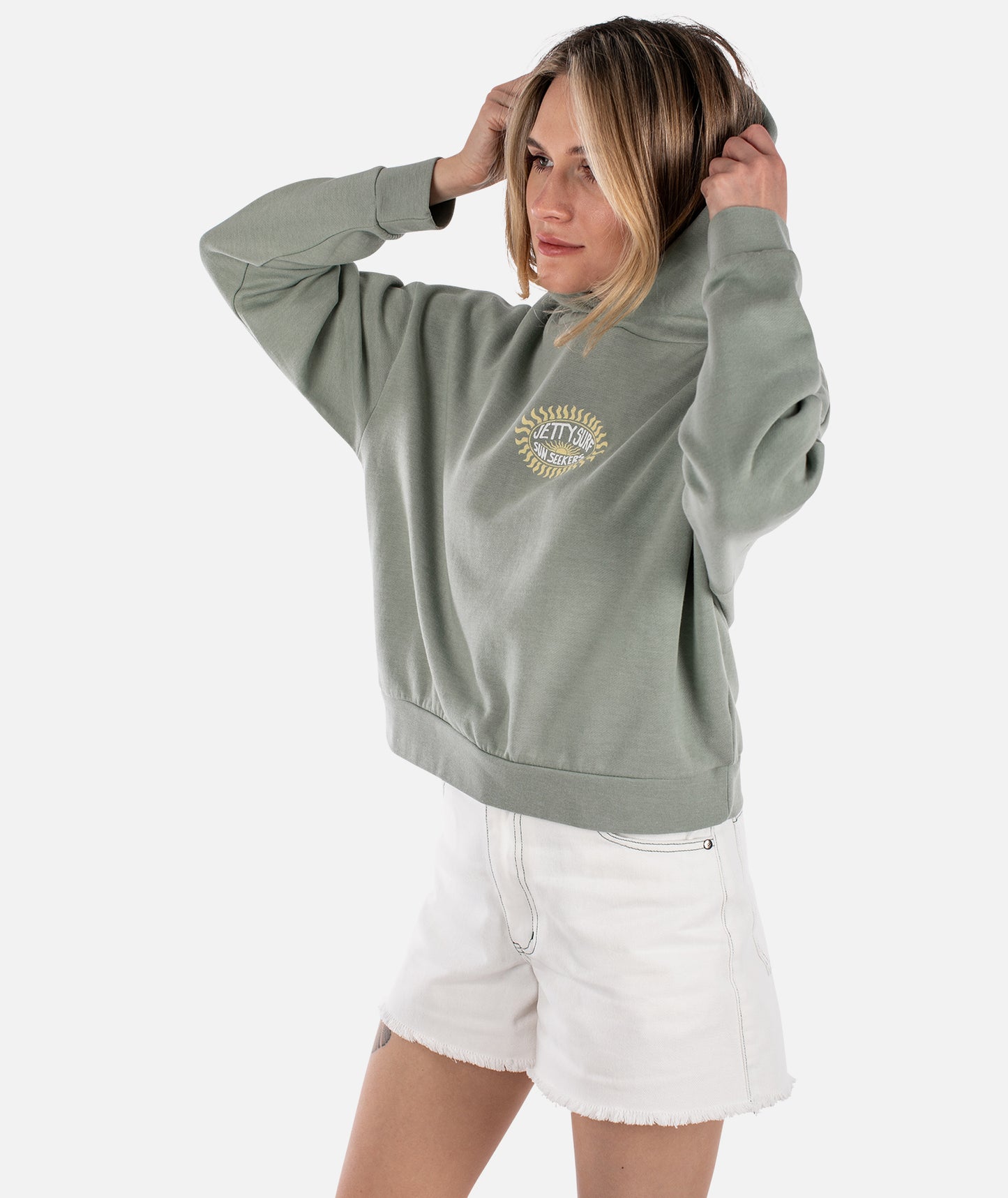 Sun Seeker Hoodie - Sage - Jetty