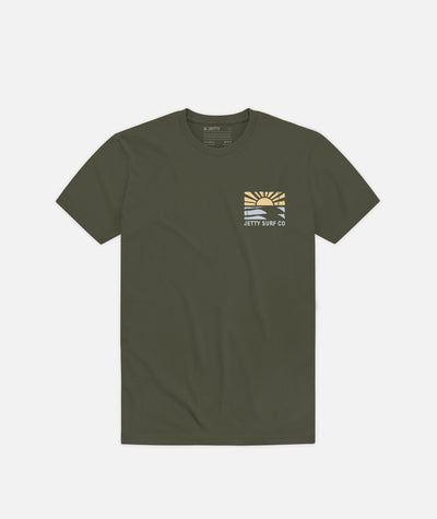 Grom Retreat Tee - Military Green - Jetty