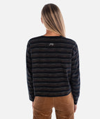Barque Stripe Tee - Black - Jetty