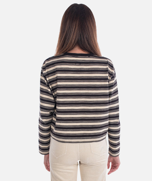 Barque Stripe Tee - Brown