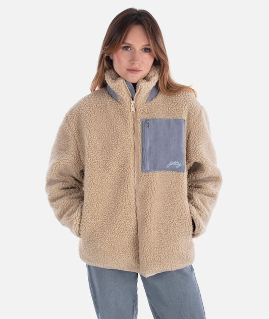 Cedar High Pile Fleece Jacket - Ivory