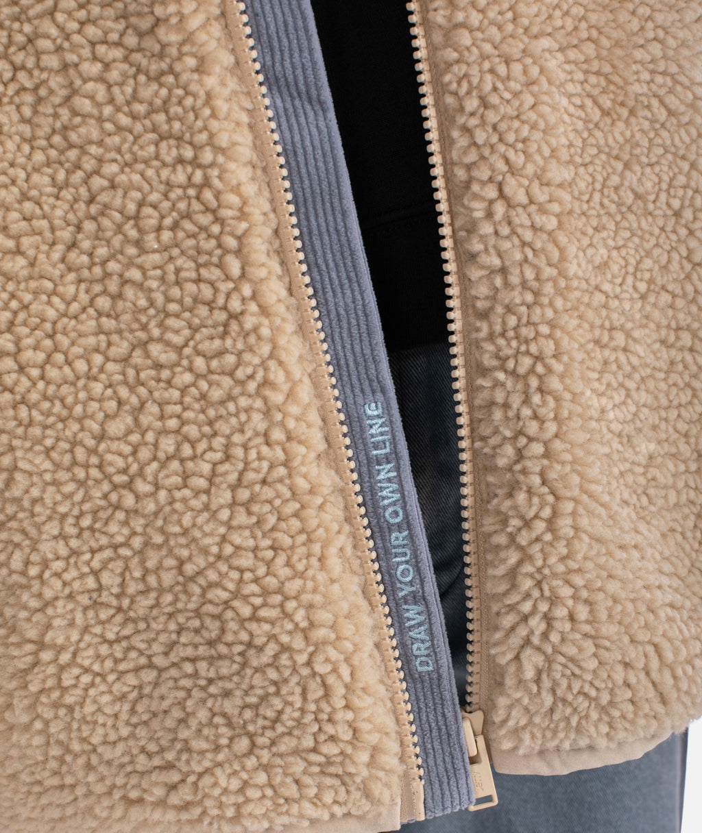Cedar High Pile Fleece Jacket - Ivory - Jetty