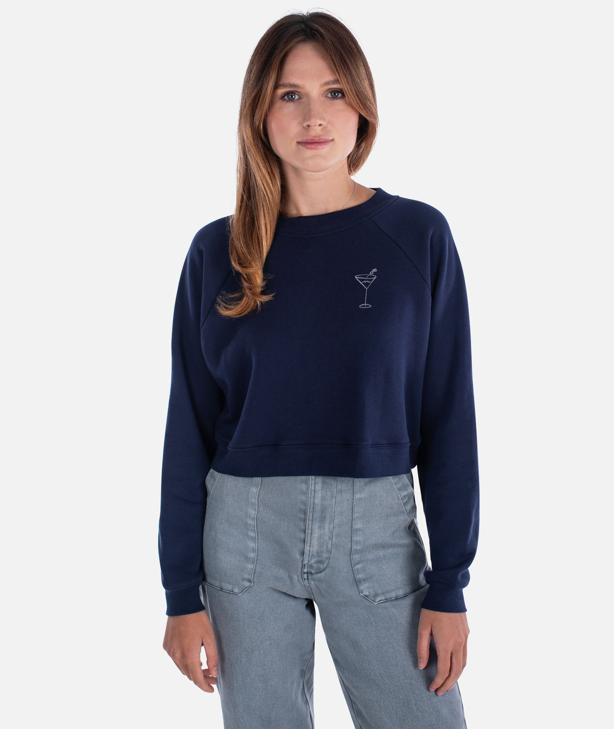 Simple and Slow Crewneck - Navy - Jetty