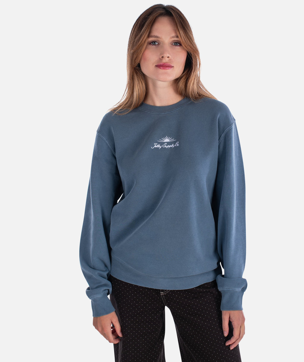 Sunlit Crewneck - Slate - Jetty