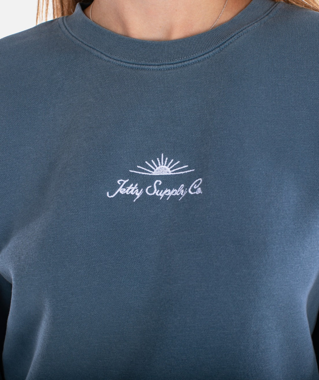 Sunlit Crewneck - Slate - Jetty
