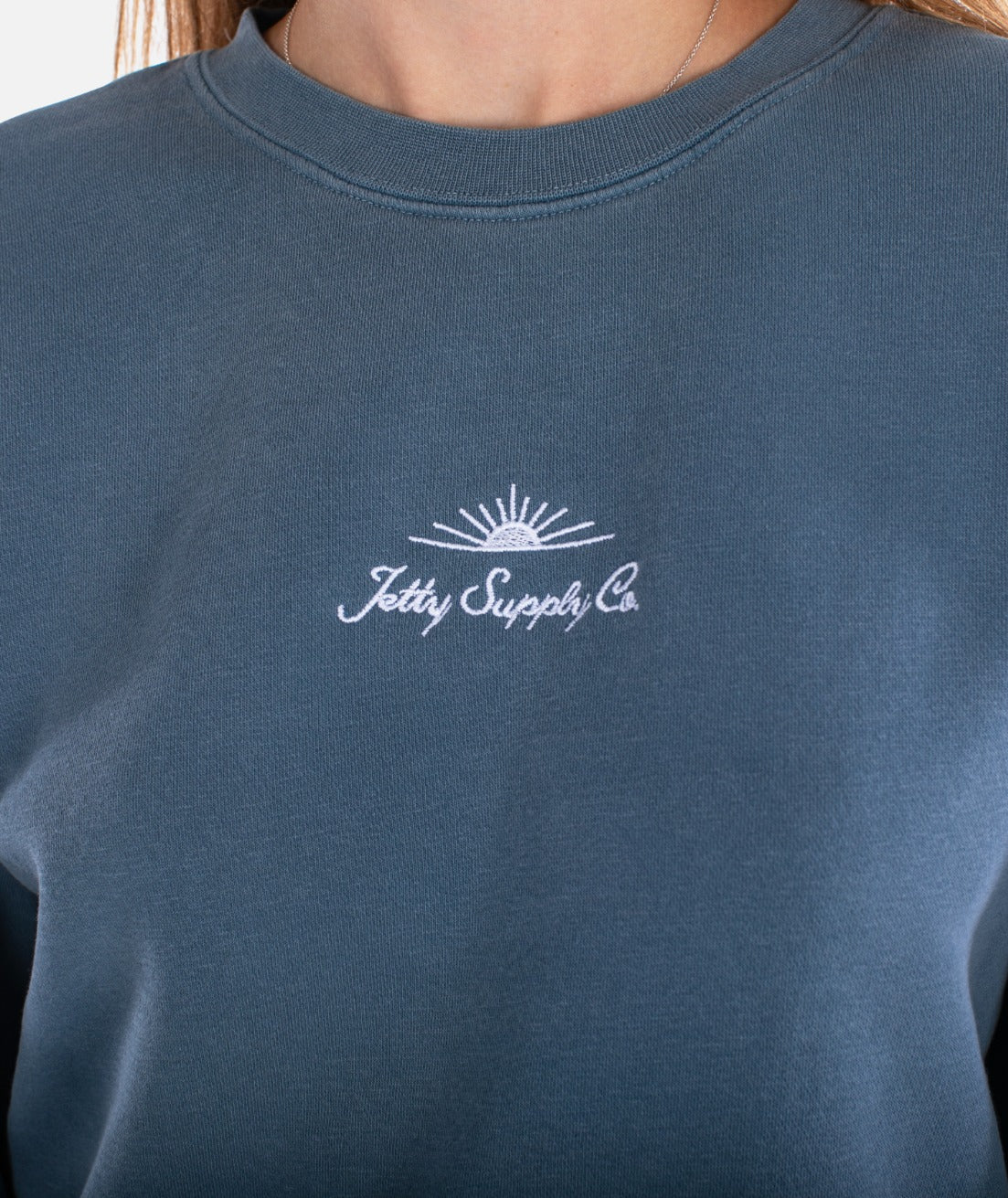 Sunlit Crewneck - Slate - Jetty