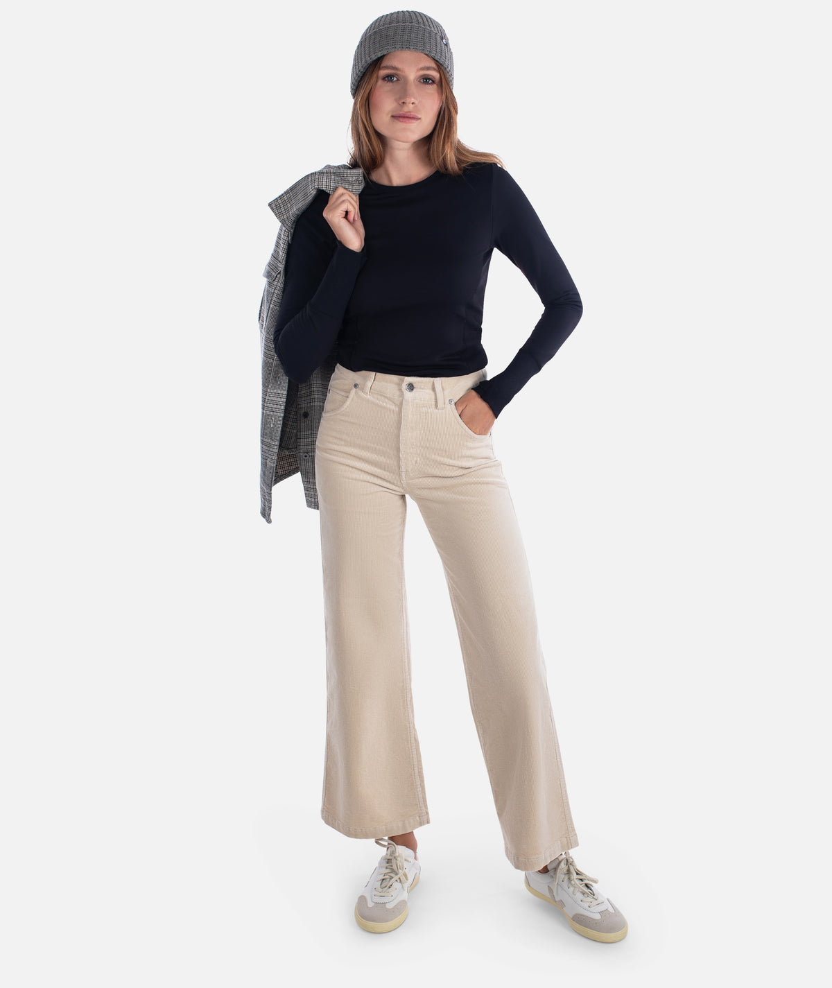 Whaler Corduroy Wide Leg Pants - Ivory - Jetty