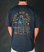 Jetty x Kona Neon Tee - Navy