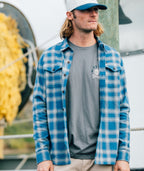 Breaker Flannel - Blue - Jetty