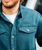 McCaffrey Long Sleeve Work Shirt - Navy - Jetty