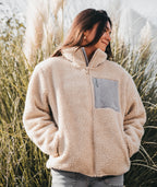 Cedar High Pile Fleece Jacket - Ivory - Jetty