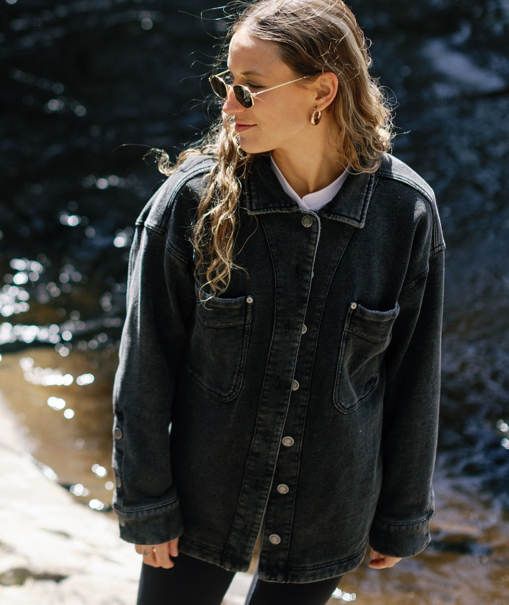 Eden Knit Shirt - Black - Jetty