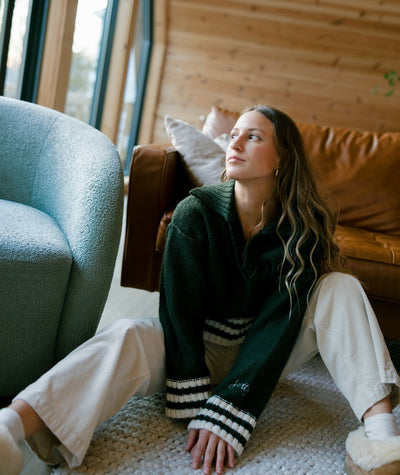 Tybee Henley Sweater - Olive