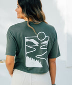 Water and Woods Tee - Military Green - Jetty