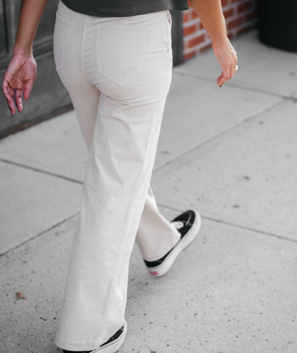 Whaler Corduroy Wide Leg Pants - Ivory - Jetty