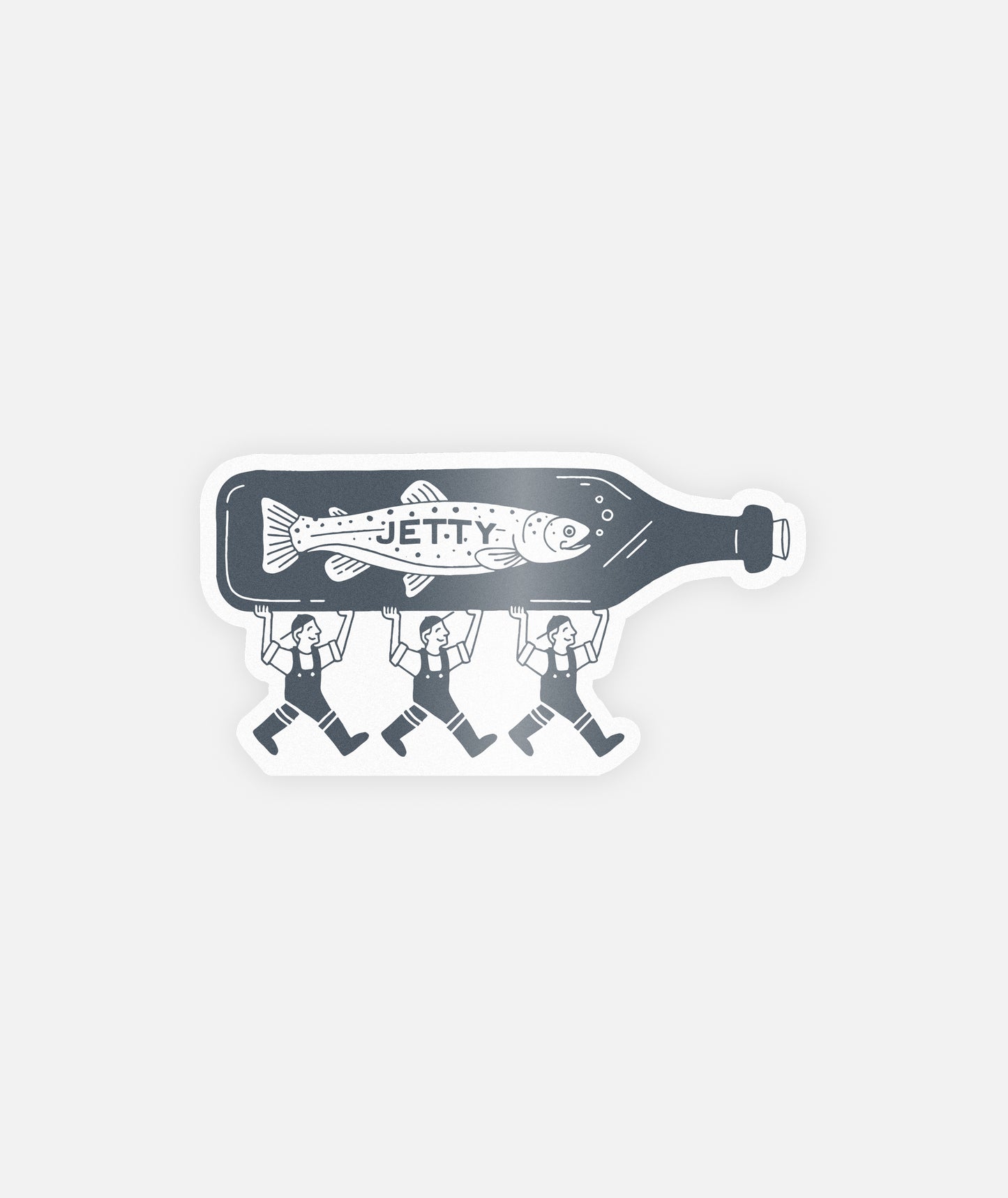 Drink Up Sticker - Navy