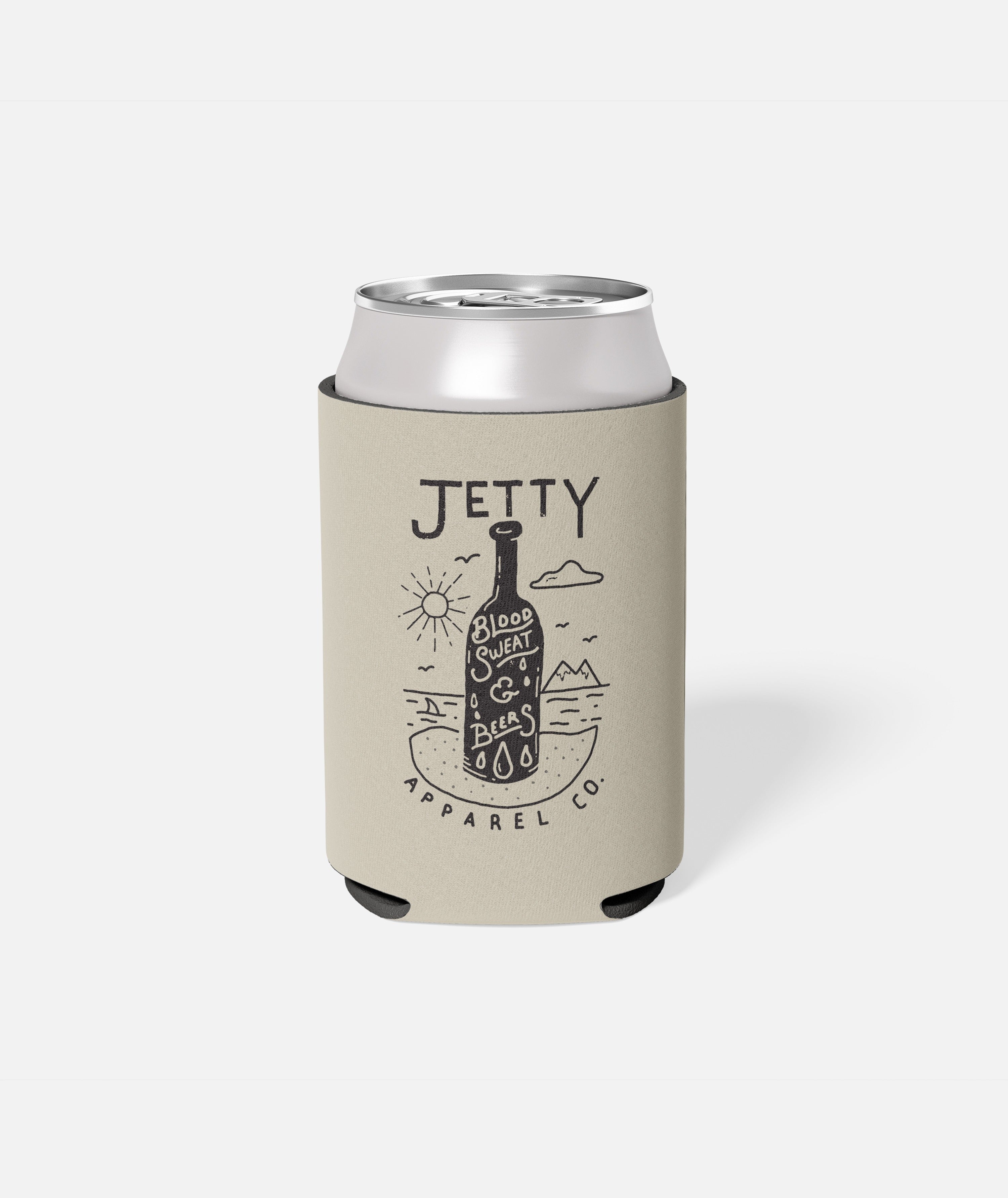 Blood Sweat & Beers Can Coolie - Grey - Jetty